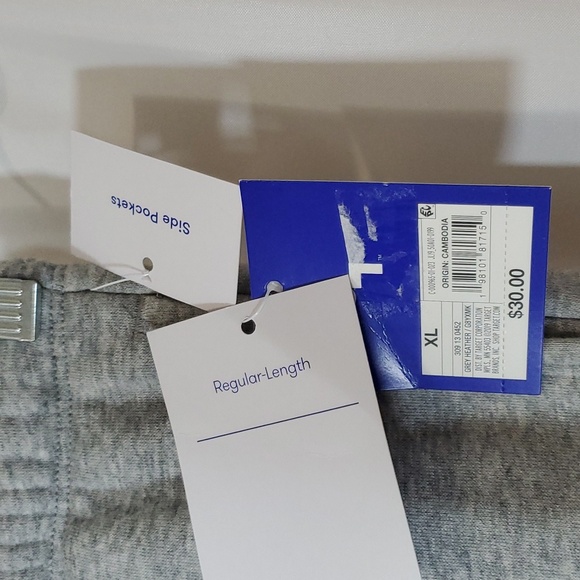 JoyLab Women's Fleece Mid Rise Cinched Jogger Pants ~ Heathered Gray - Picture 9 of 15